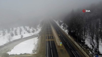 guzergah -  Bolu Dağı’nda yoğun sis Videosu