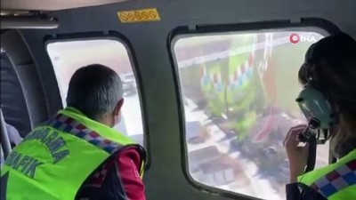 trafik denetimi -  Jandarmadan helikopter destekli trafik denetimi Videosu