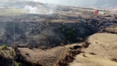  Karabük'te anız yangını: 30 dönüm alan zarar gördü