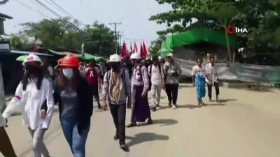 askeri darbe -  - Myanmar’daki protestolarda 1 kişi daha vurularak hayatını kaybetti Videosu