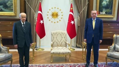  Erdoğan-Bahçeli görüşmesi sona erdi