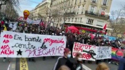  - Fransa'da sendikalar hükümetin Covid-19 kurtarma paketini protesto ediyor