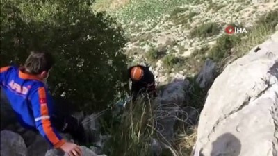kayali -  Kayalıklarda mahsur kalan keçileri AFAD kurtardı Videosu