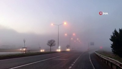 karayollari -  Tekirdağ’da yoğun sis: Göz gözü görmüyor Videosu