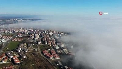  Marmara Denizine sis tabakası: Kartpostallık görüntüler oluştu