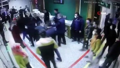  Sağlık çalışanlarına saldırı kameraya yansıdı