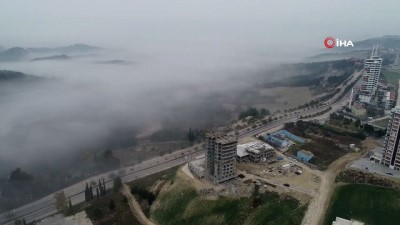  Adana’daki sis denizi hayran bıraktı