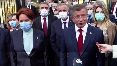ANKARA - Davutoğlu'ndan Akşener'e nezaket ziyareti