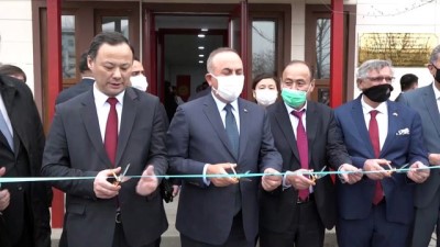 saglik ocagi - BİŞKEK - Dışişleri Bakanı Çavuşoğlu, Kovid-19 test merkezi açılışına katıldı Videosu