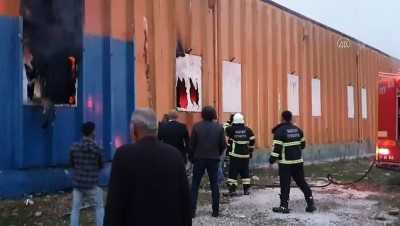 circir fabrikasi - HATAY - Çırçır fabrikası deposunda yangın Videosu