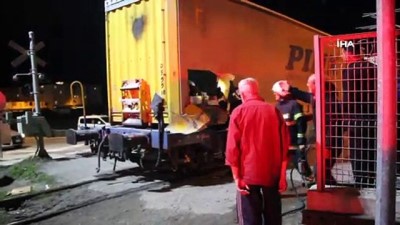  İhracat trenine kaçak binmek isteyen 2 mülteci akıma kapılarak yandı