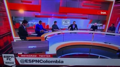 spor programi -  - Kolombiya'da canlı yayında sıra dışı anlar: Dev ekran konuklardan birinin üzerine düştü Videosu