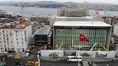 sinema salonu -  AKM’nin dış cephesi cam bölme ile kaplandı Videosu