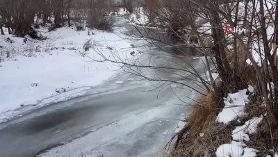  Bayburt’ta kar yağışının ardından soğuk hava etkisini artırdı