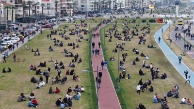  İzmir’de ‘kırmızı alarm’ uyarısına rağmen ürküten yoğunluk
