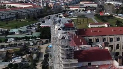  Mekteb-i Tıbbiye-i Şahane binasının restorasyon çalışmaları görüntülendi