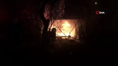  Amasya’da metruk evde çıkan yangın söndürüldü