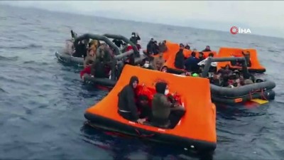 nani -  Türk Sahil Güvenliğini gören göçmenlerden “Alkışlarla Türkiye” sevinci Videosu