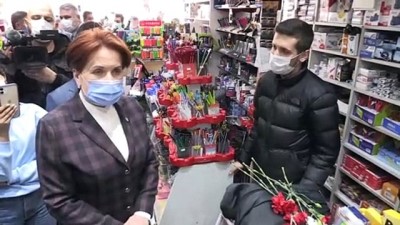 bekarlar - ÇANAKKALE - İYİ Parti Genel Başkanı Meral Akşener, esnaf ziyaretinde bulundu Videosu