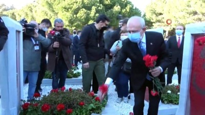  CHP Genel Başkanı Kemal Kılıçdaroğlu 18 Mart Çanakkele Zaferi etkinlikleri kapsamında Şehitlik Abidesine ziyarette bulundu
