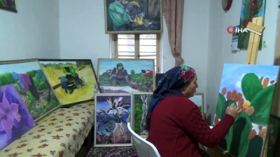 ressam -  Resim öğretmeni olmak istiyordu, ressam oldu Videosu