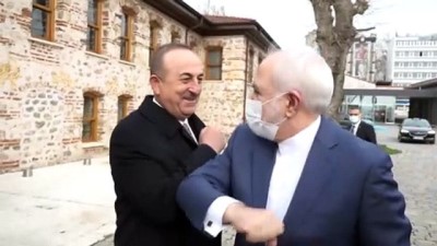 İSTANBUL - Dışişleri Bakanı Çavuşoğlu, İran'lı mevkidaşı Zarif ile bir araya geldi