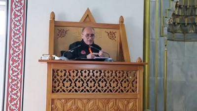 Sivas AFAD Müdürü Nazif Ekinci, vaaz kürsüsünden afetlere karşı alınacak önlemleri anlattı