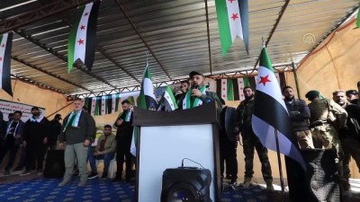 TEL ABYAD - Halk 'Suriye devrim hareketi'nin 10. yıl dönümünü kutladı