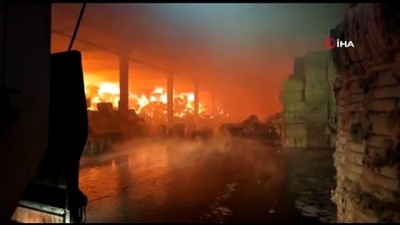  Kahramanmaraş’ta tekstil fabrikasında yangın