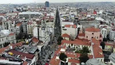 aktuel -  Taksim ve İstiklal Caddesi'nde dikkat çeken yoğunluk Videosu