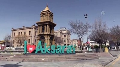 gori - AKSARAY - 'Çok yüksek risk' kategorisindeki Aksaray'da, cadde ve sokaklar boş kaldı Videosu