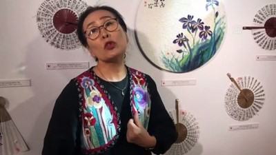 ANKARA - Kore Kültür Merkezi, kaligrafi grubu öğrencilerinin eserlerini çevrim içi sergiye taşıdı (2)