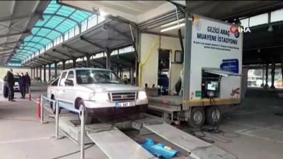 karya -  İlçe ilçe gezen istasyonda araçlar muayene ediliyor Videosu