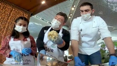 isaf - İSTANBUL - Down Sendromlu gençler, İstanbul Havalimanı İGA Lounge'ta şeflerle kurabiye yaptı Videosu