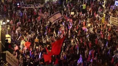 erken secim - KUDÜS - İsrail’de seçimler öncesi düzenlenen Netanyahu karşıtı gösteriye binlerce kişi katıldı Videosu
