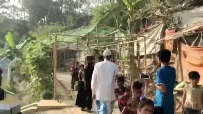 multeci kampi - Arakanlı Müslümanların kaldığı mülteci kampında yangın Videosu