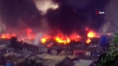patlama sesi -  - Bangladeş’te Arakanlı Müslümanların kampında yangın çıktı Videosu