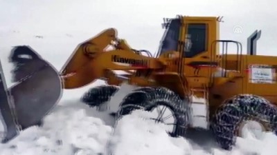 karla mucadele - VAN - Kardan dolayı mahsur kalan hastalar kurtarıldı Videosu