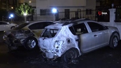  Adana’da park halindeki 2 otomobil kundaklandı