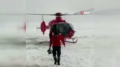  Ambulans helikopter hamile kadın için havalandı