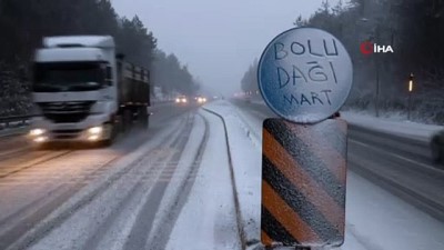  Bolu Dağı’nda kar yağışı şiddetini artırdı