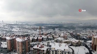  Başkent’te yoğun kar yağışı sonrası kartpostallık manzaralar