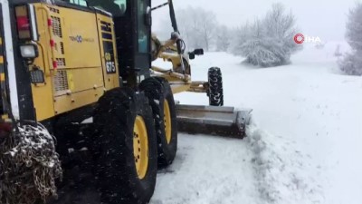 karla mucadele -  Bilecik'te bir çok köy yolu ulaşıma kapandı Videosu