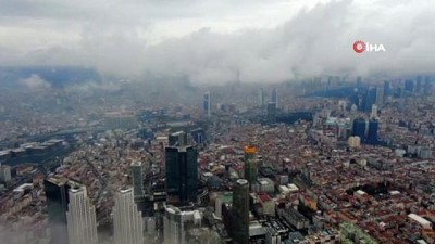  İstanbul’da kar sonrası bulutların manzarası mest etti
