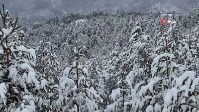 kar uyarisi -  Karabük’ün yüksek kesimlerinde kar yağışı devam ediyor Videosu