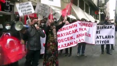  “Evlat Nöbeti” tutan ailelerle esnaf arasında gerginlik