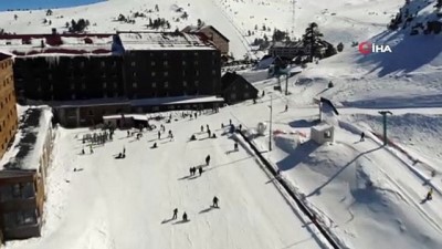 kayak merkezi -  Talep düştü, Kartalkaya’da sezon sona erdi Videosu