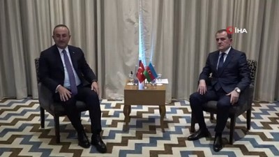  - Bakan Çavuşoğlu, Azerbaycanlı mevkidaşı Bayramov ile görüştü