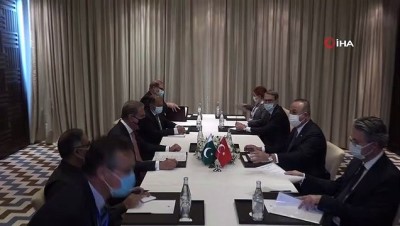  - Bakan Çavuşoğlu, Pakistanlı mevkidaşı Kureyşi ile görüştü