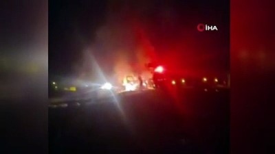 yakit tanki -  Benzin yüklü tanker yangınında faciadan dönüldü Videosu